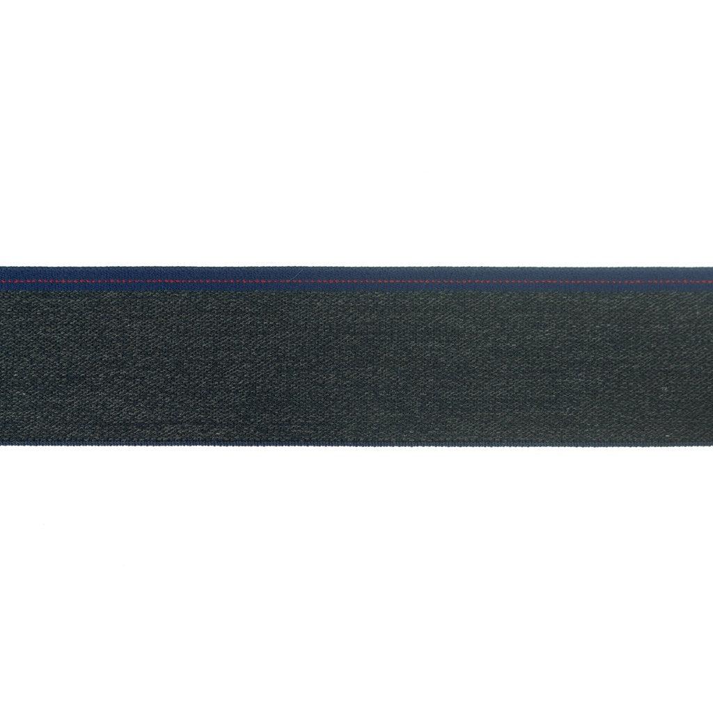 Linnings elastik Mørk Blå meleret 40 mm