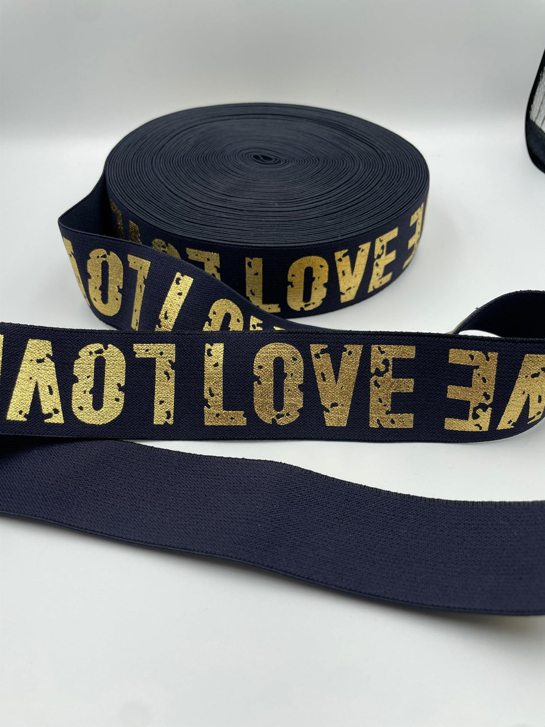 Linnings Elastik "Love" Marine 40 MM