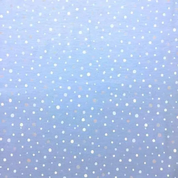 Lyseblå dots- bomulds Jersey