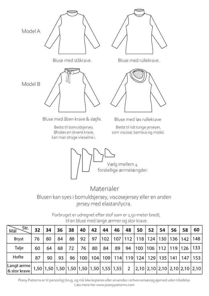 Bluse 1026 - Stofsaksen