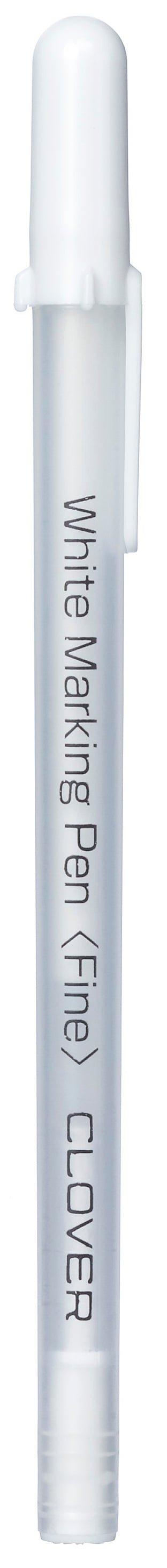 Clover Markerings Pen Hvid - Stofsaksen