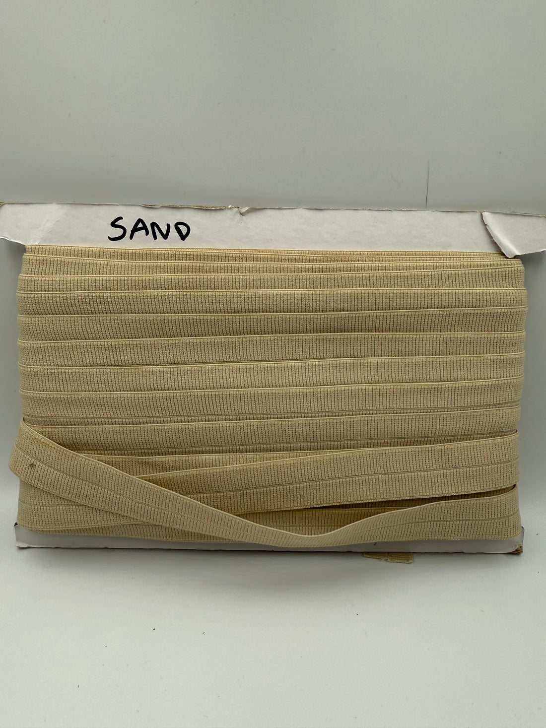 Sand - Foldeelastik 2 cm bred