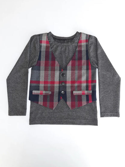 T-shirt med og uden vest 118