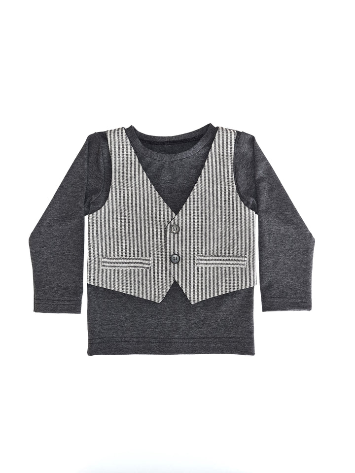 T-shirt med og uden vest 118