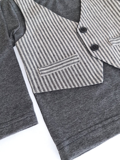 T-shirt med og uden vest 118