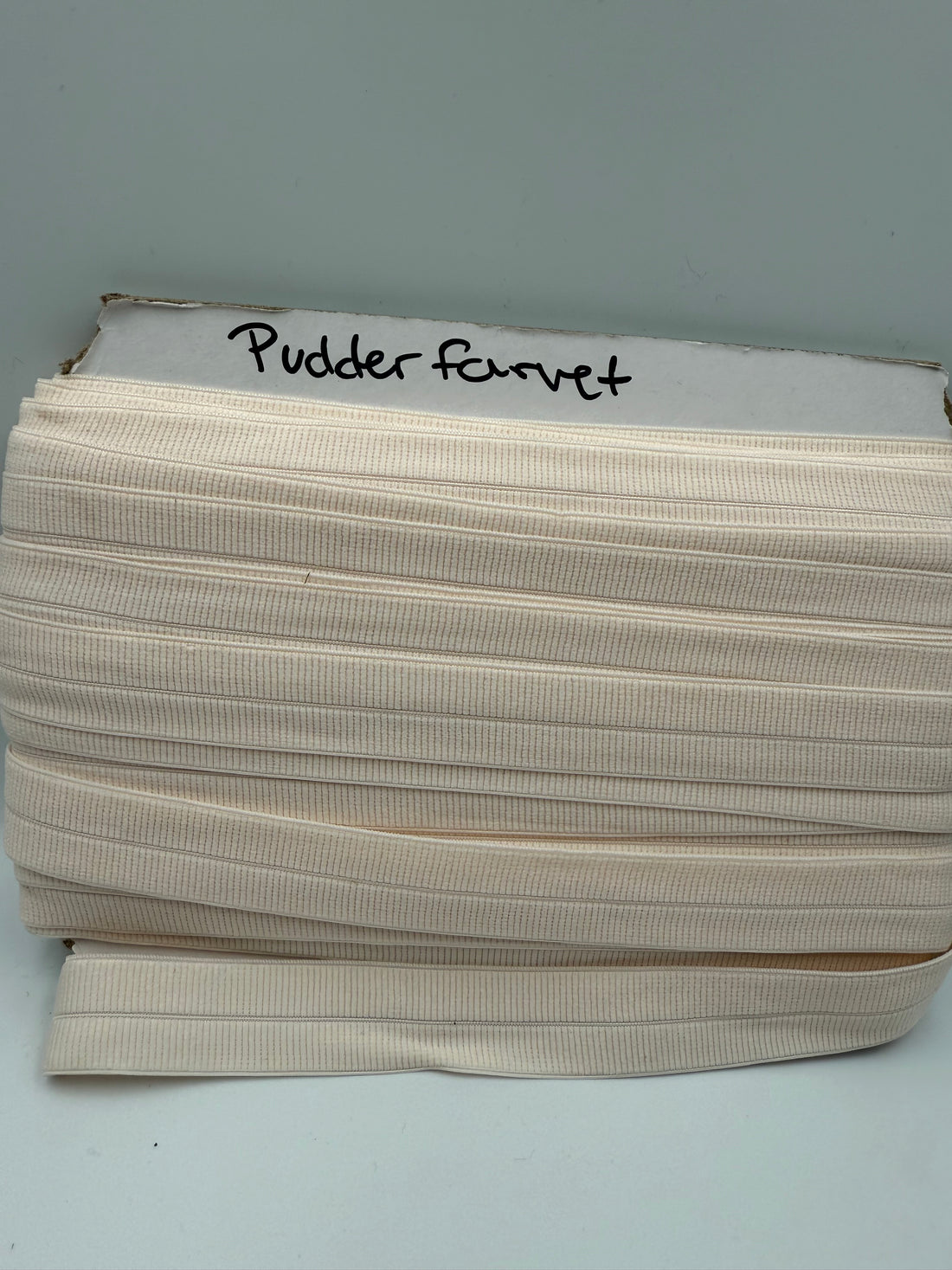 Lys Pudder/Rosa - Foldeelastik 2 cm bred