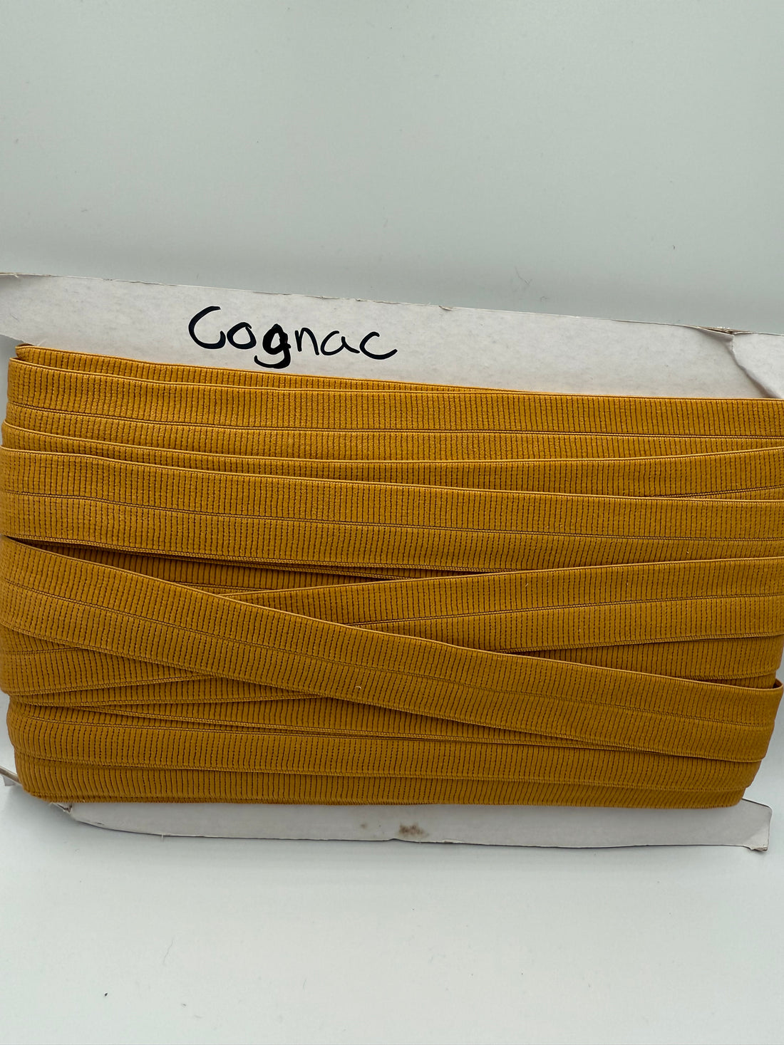 Cognac - Foldeelastik 2 cm bred