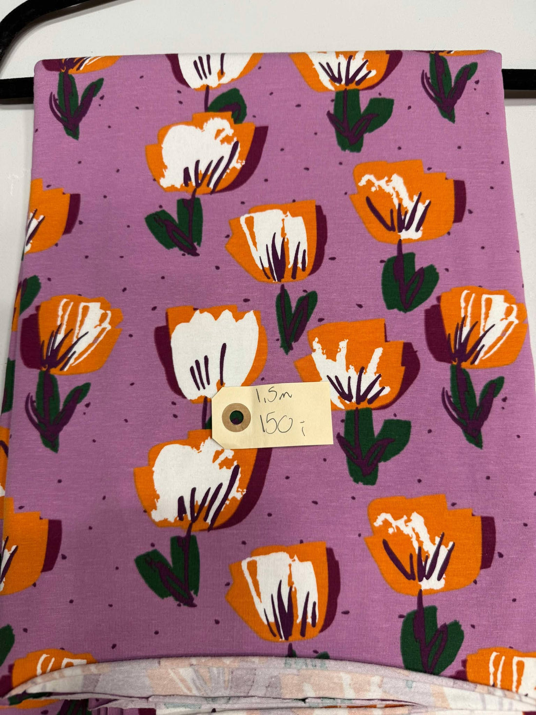 REST - 1.5 M Retro tulipan - Bomuldsjersey