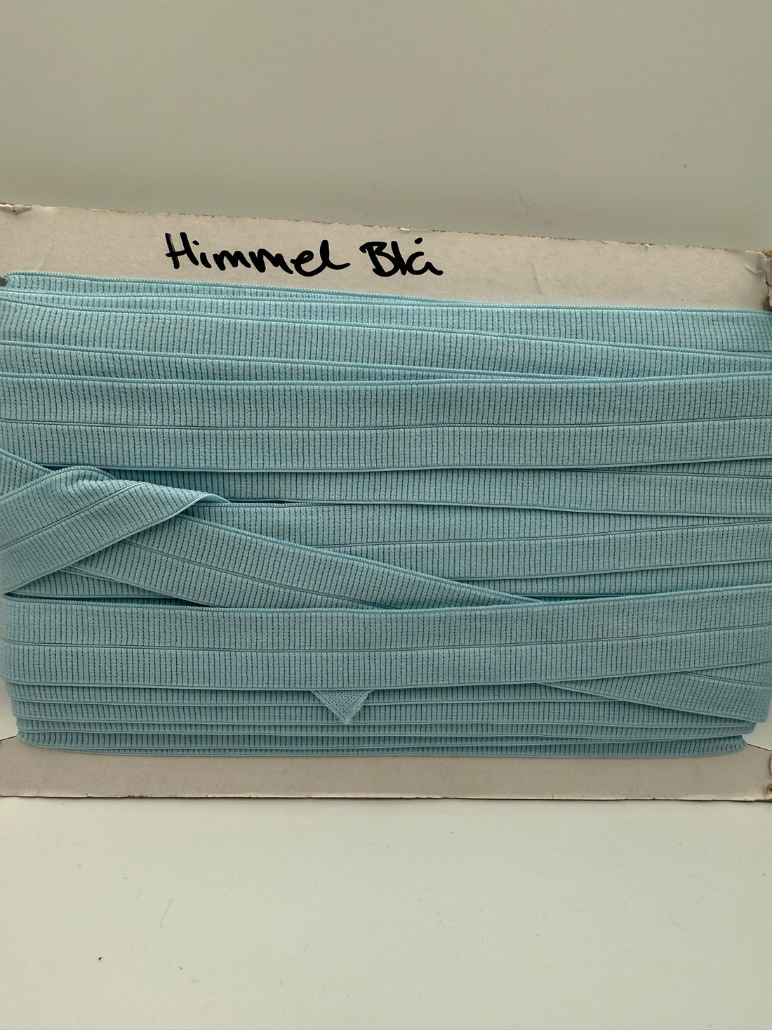 Himmel blå- Foldeelastik 2 cm bred