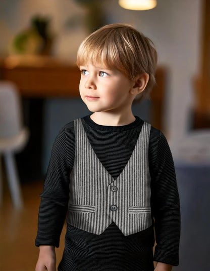 T-shirt med og uden vest 118