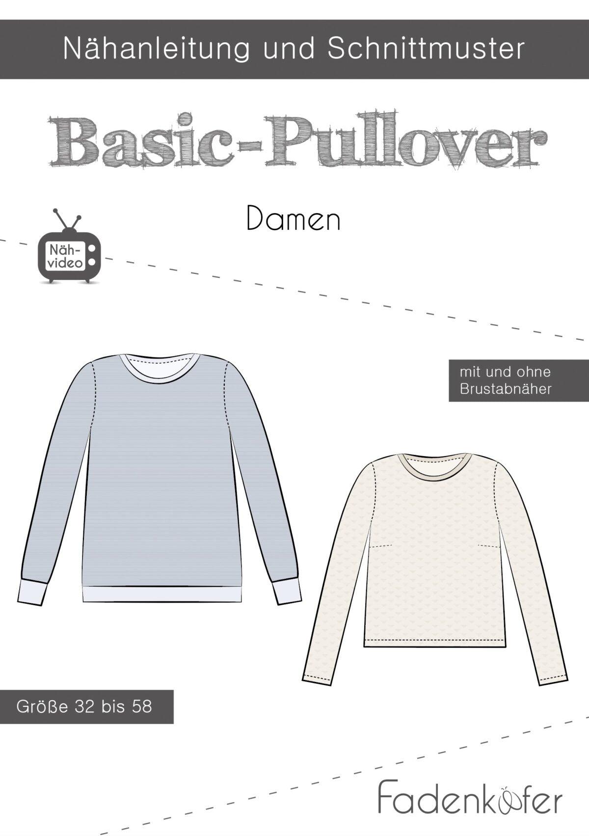 Basic Pull over Str 32 - 58 - Dame - Stofsaksen