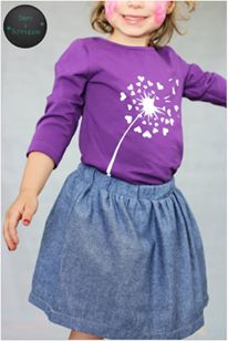 Basic T-shirt, 74 - 164 - BØRN - Fadenkäfer - Stofsaksen