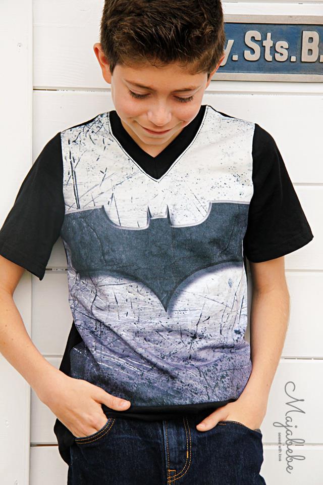Basic T-shirt, 74 - 164 - BØRN - Fadenkäfer - Stofsaksen