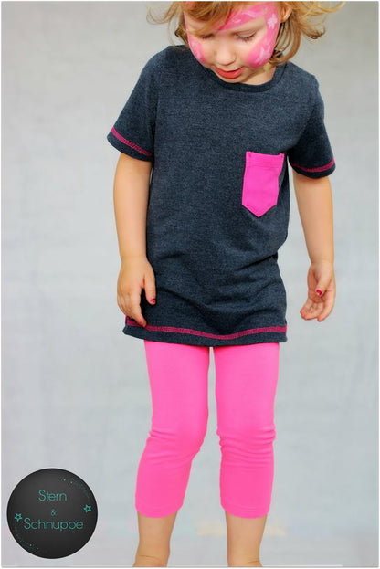 Basic T-shirt, 74 - 164 - BØRN - Fadenkäfer - Stofsaksen