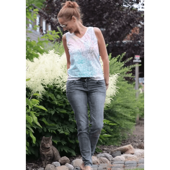 Basic top, DAME - Str 32 - 58 - Stofsaksen