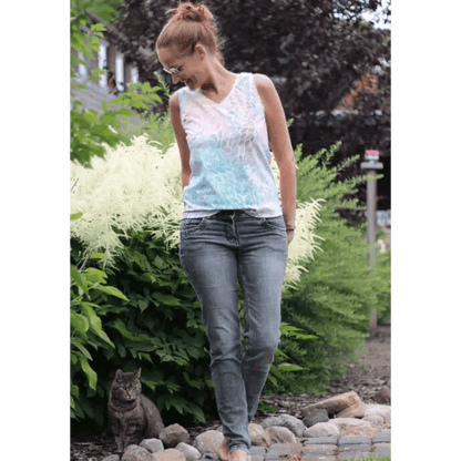 Basic top, DAME - Str 32 - 58 - Stofsaksen