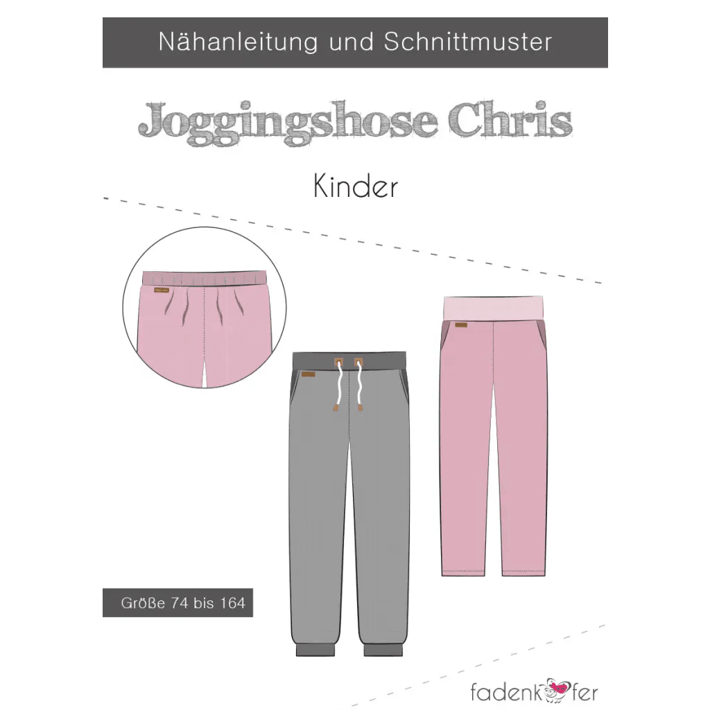 Chris Jogging Bukser, 74 - 164 - BØRN - Fadenkäfer - Stofsaksen