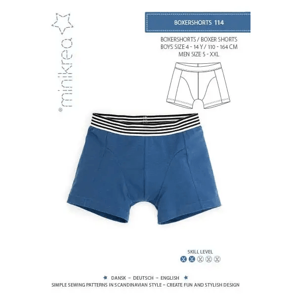 MINIKREA BOXERSHORTS 2-14 ÅR OG M-XXL - Stofsaksen