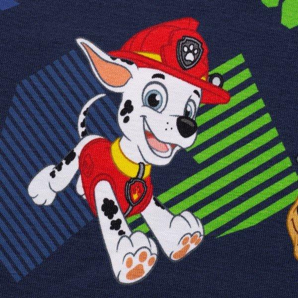 Mørkeblå Paw Patrol - Hele teamet - Bomuldsjersey - Stofsaksen