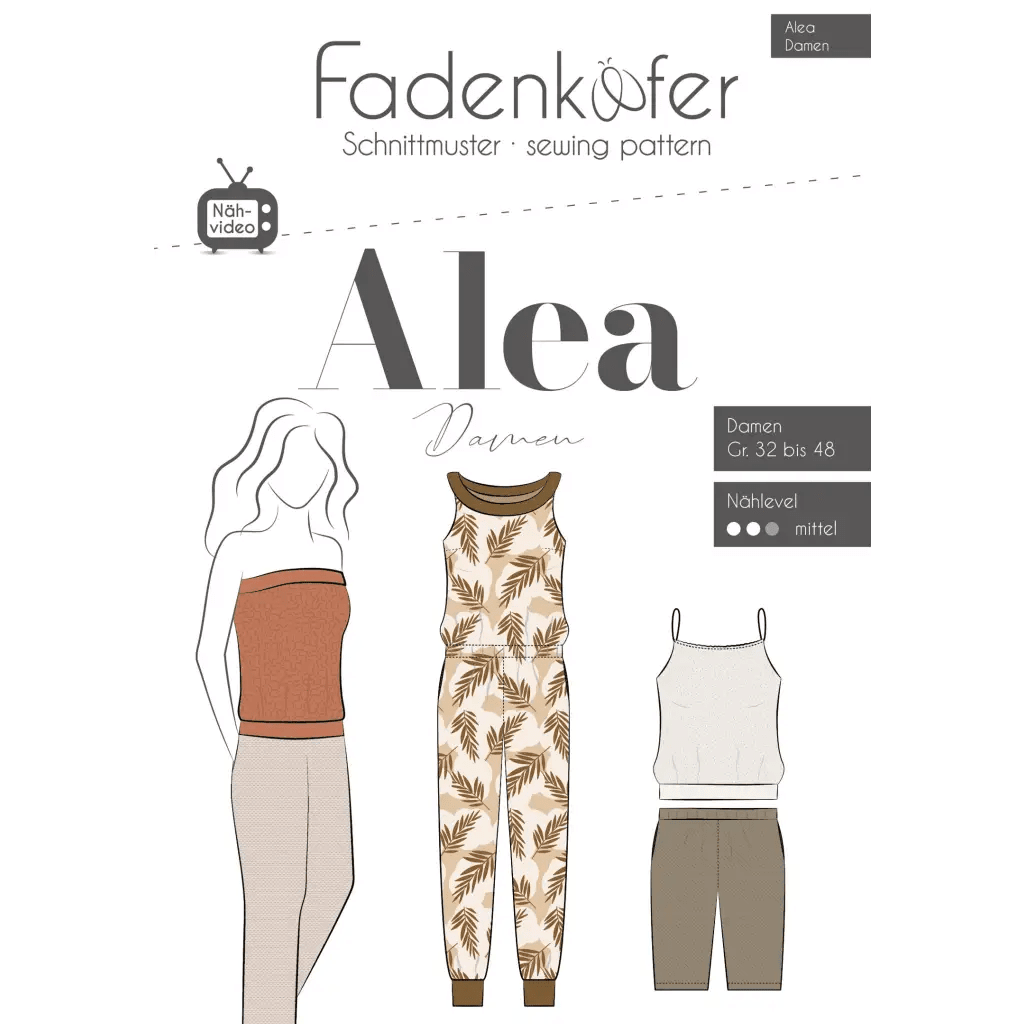 Overall alea, DAME - Str 32 - 58 - Stofsaksen