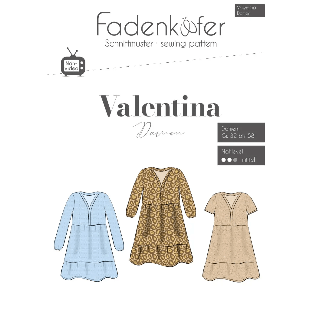 Valentina, DAME - Str 32 - 58 - Fadenkäfer - Stofsaksen