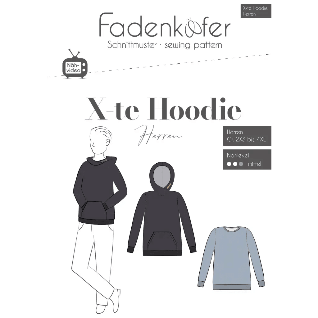 X-Th Hoodie/hættetrøje- 2XS - 4XL - Fadenkäfer - Stofsaksen